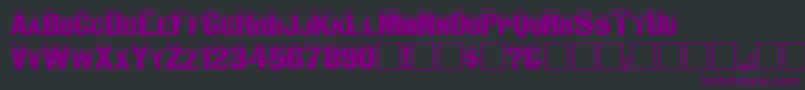 Igloolaser Font – Purple Fonts on Black Background