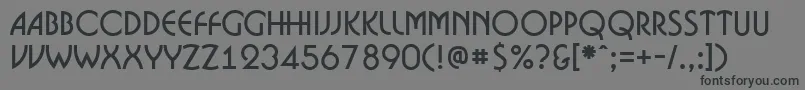 ABosanova Font – Black Fonts on Gray Background