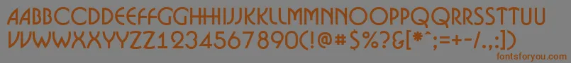 ABosanova Font – Brown Fonts on Gray Background