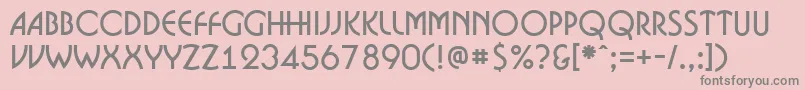 ABosanova Font – Gray Fonts on Pink Background
