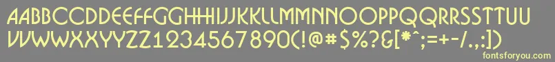 ABosanova Font – Yellow Fonts on Gray Background