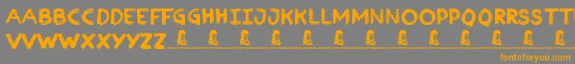 More about Charcoal Font Charcoal Font – Orange Fonts on Gray Background