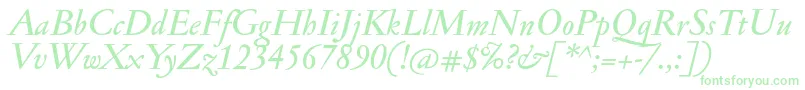 JannonmedItalic Font – Green Fonts