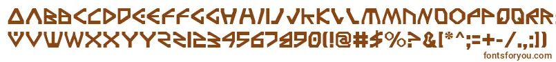 Tfv2 Font – Brown Fonts on White Background