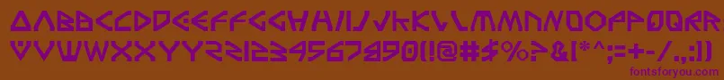 Шрифт Tfv2 – фиолетовые шрифты на коричневом фоне