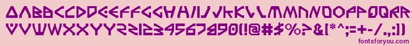 fuente Tfv2 – Fuentes Moradas Sobre Fondo Rosa