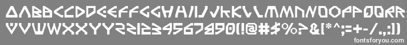 フォントTfv2 – 灰色の背景に白い文字