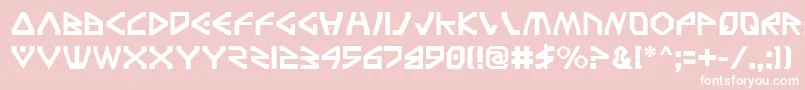 Tfv2 Font – White Fonts on Pink Background
