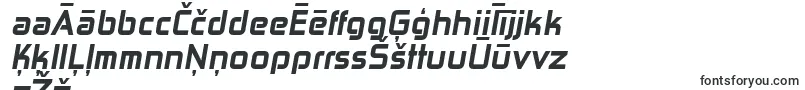Czcionka ZektonhvItalic – łotewskie czcionki