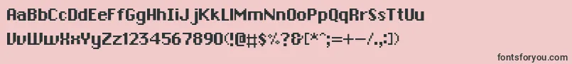 フォントChronotype – ピンクの背景に黒い文字