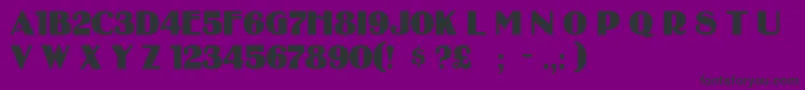 Binner Font – Black Fonts on Purple Background