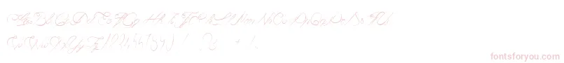 CaviarDeDiane Font – Pink Fonts on White Background