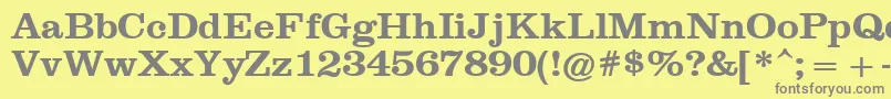 Saiba mais sobre a fonte ClarendonПолужирный Fonte ClarendonПолужирный – fontes cinzas em um fundo amarelo