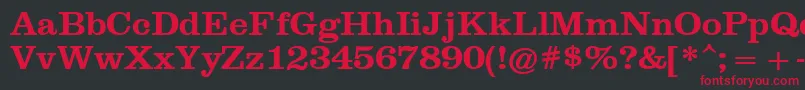 フォントClarendonРџРѕР»СѓР¶РёСЂРЅС‹Р№ – 黒い背景に赤い文字
