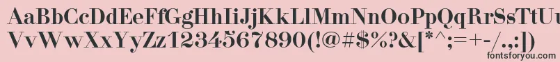 Didonac Font – Black Fonts on Pink Background