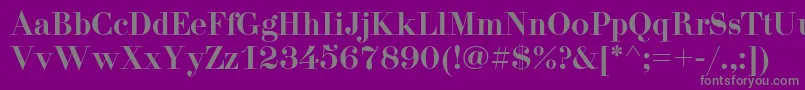 Didonac Font – Gray Fonts on Purple Background