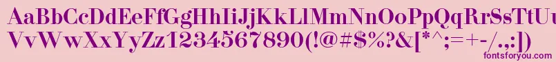 Didonac Font – Purple Fonts on Pink Background