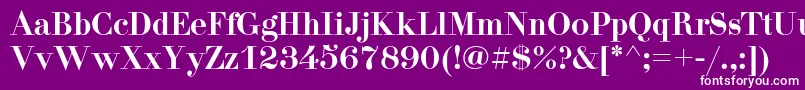 フォントDidonac – 紫の背景に白い文字