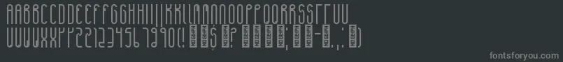 VenturesRegular Font – Gray Fonts on Black Background