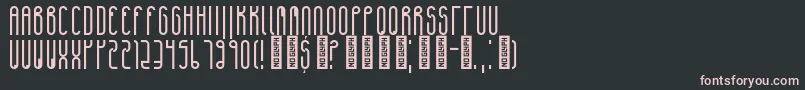 VenturesRegular Font – Pink Fonts on Black Background