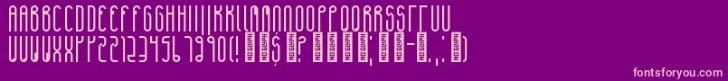 VenturesRegular Font – Pink Fonts on Purple Background