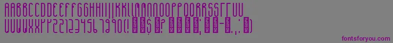 VenturesRegular Font – Purple Fonts on Gray Background