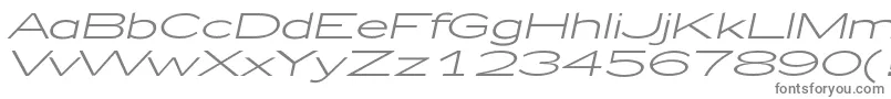 フォントZeppelin51Italic – 灰色のフォント