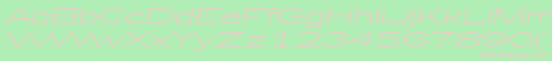 Zeppelin51Italic Font – Pink Fonts on Green Background