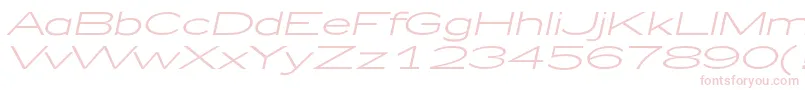 Zeppelin51Italic-Schriftart – Rosa Schriften auf weißem Hintergrund