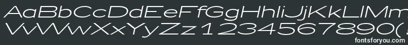 Zeppelin51Italic-fontti – valkoiset fontit