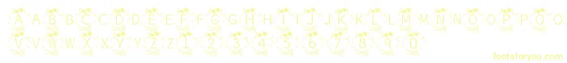 Czcionka BjfThread – żółte czcionki