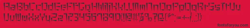 Cuneiform Font – Black Fonts on Red Background