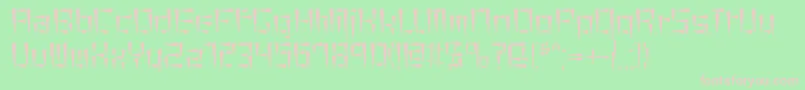 Cuneiform Font – Pink Fonts on Green Background