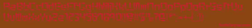 Czcionka Cuneiform – czerwone czcionki na brązowym tle