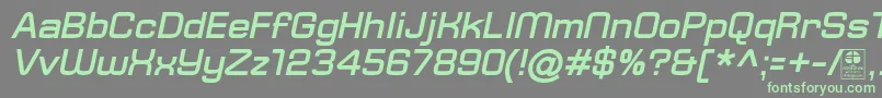 fuente TypoSquareBoldItalicDemo – Fuentes Verdes Sobre Fondo Gris