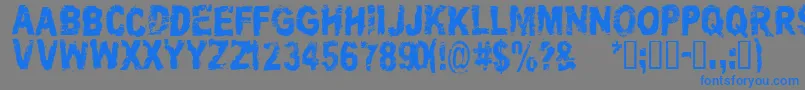 CfassholepoliticiansRegula Font – Blue Fonts on Gray Background