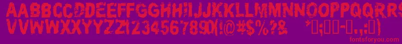 CfassholepoliticiansRegula Font – Red Fonts on Purple Background