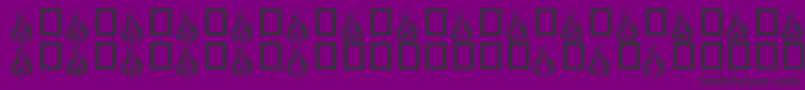 Rmfire Font – Black Fonts on Purple Background