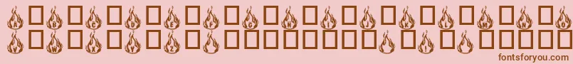 Rmfire Font – Brown Fonts on Pink Background