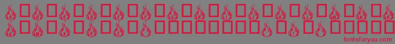 Rmfire Font – Red Fonts on Gray Background