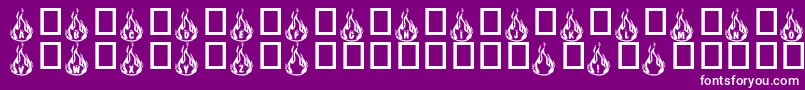 fuente Rmfire – Fuentes Blancas Sobre Fondo Morado