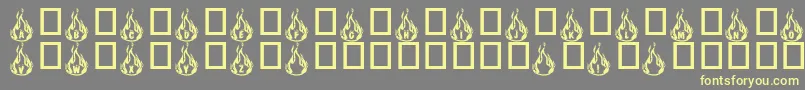 Rmfire Font – Yellow Fonts on Gray Background