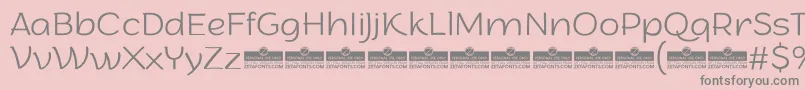 ArturoExtralightTrial Font – Gray Fonts on Pink Background