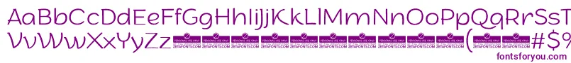 ArturoExtralightTrial-fontti – violetit fontit valkoisella taustalla