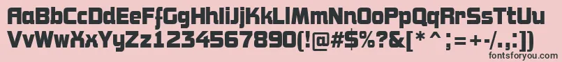 AConceptonrBold Font – Black Fonts on Pink Background
