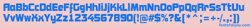 AConceptonrBold Font – Blue Fonts on Pink Background