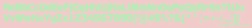 AConceptonrBold Font – Green Fonts on Pink Background