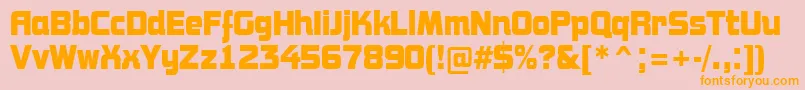 AConceptonrBold Font – Orange Fonts on Pink Background