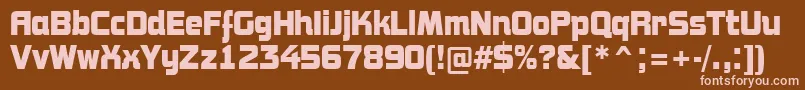 AConceptonrBold Font – Pink Fonts on Brown Background