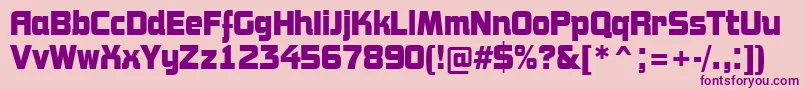 AConceptonrBold Font – Purple Fonts on Pink Background
